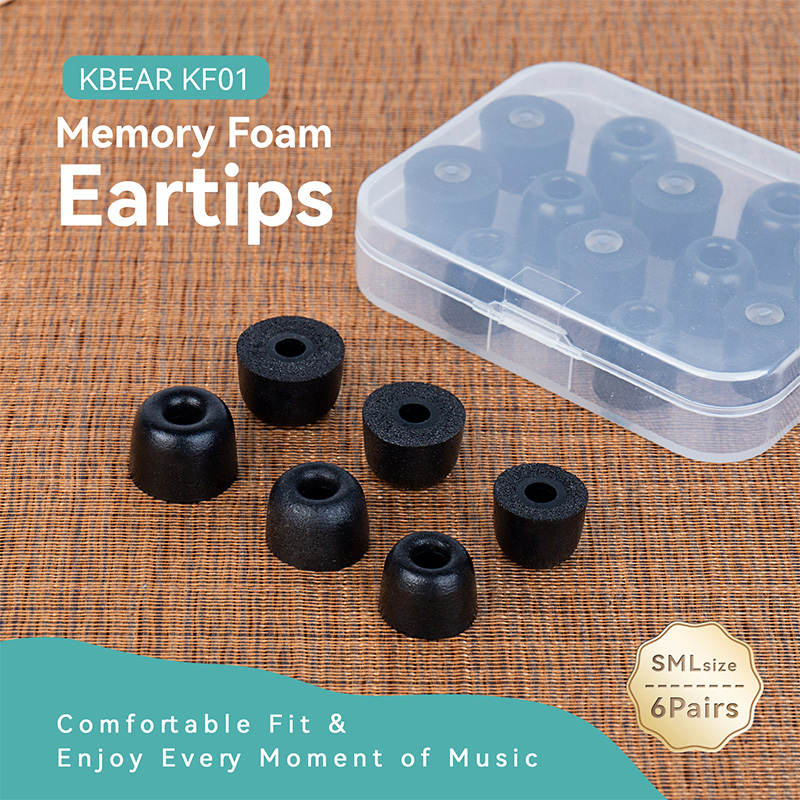 Earphone Foam Tip - Embouts auriculaires en mousse à mémoire